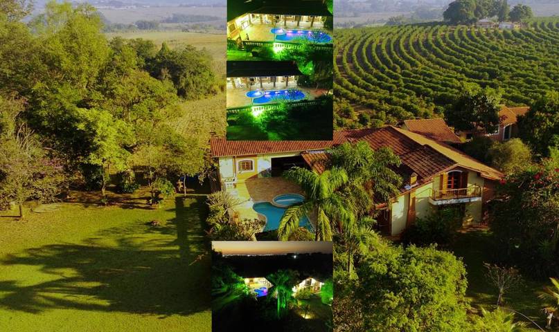 Casas e apartamentos de temporada para 15 pessoas, com piscina e jardim e ainda vista, adaptado a crianças em Limeira