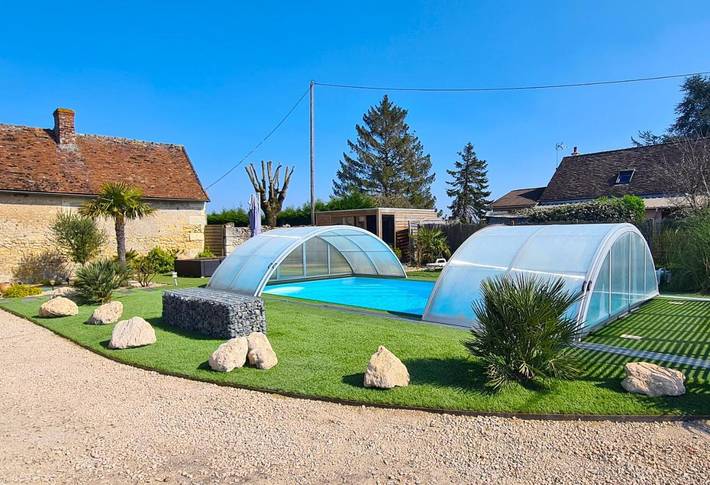 Maison d’hôte pour 8 personnes, avec jacuzzi ainsi que piscine et jardin à Mosnes - 4