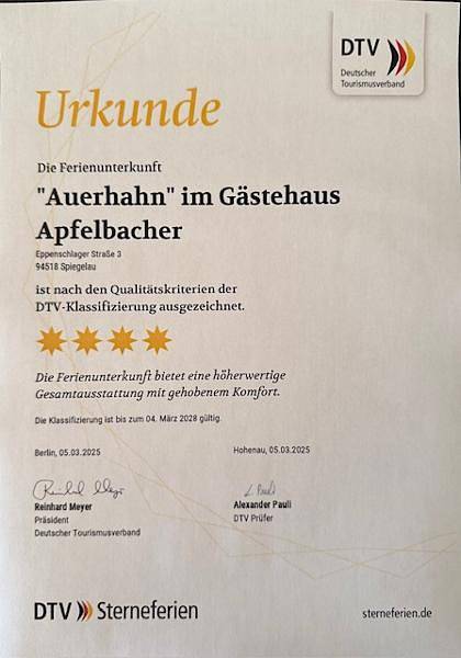 Ferienwohnung für 2 Personen, mit Balkon und Balkon/Terrasse sowie Terrasse in Spiegelau