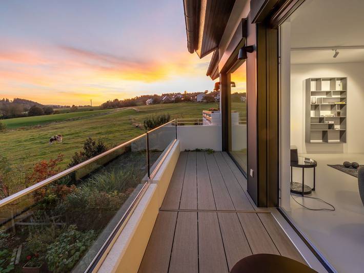 Ferienhaus für 6 Personen, mit Ausblick und Garten sowie Terrasse und Sauna, mit Haustier in Sankt Peter
