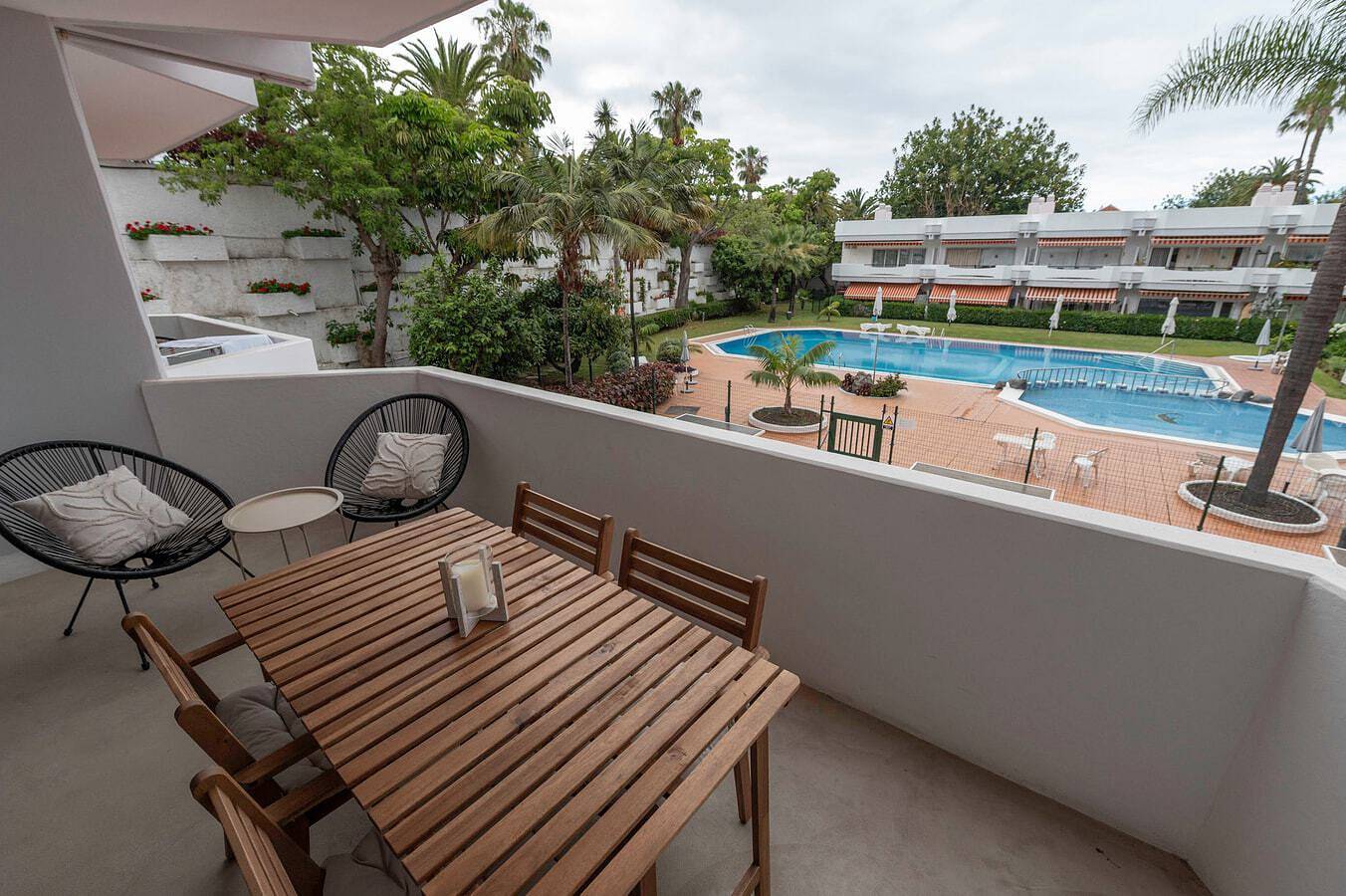 Ganze Wohnung, Ferienwohnung für 2 Personen mit Pool in El Durazno, Puerto de la Cruz