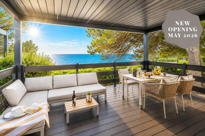 Camping für 5 Personen, mit Pool und Ausblick sowie Garten, kinderfreundlich - 1
