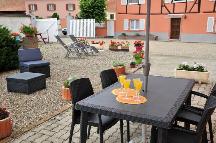 Gîte pour 4 personnes, avec terrasse ainsi que jardin et vue, adapté aux familles à Holtzwihr - 4
