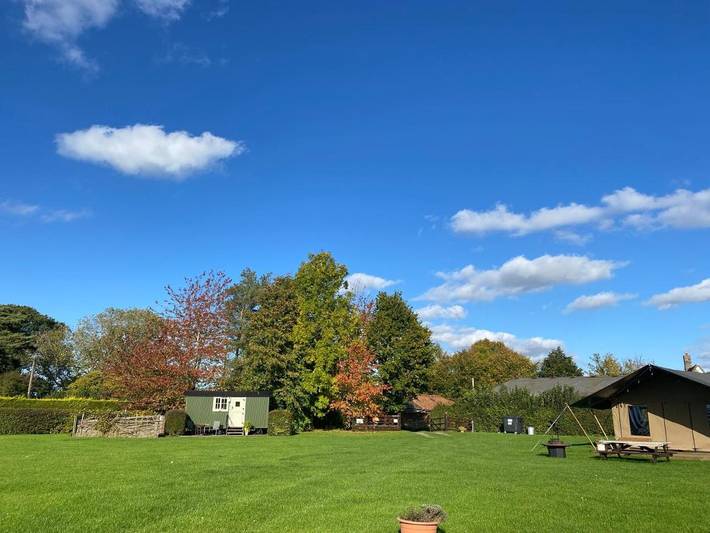 Glamping for 8 people, with Garden and View in Southwold