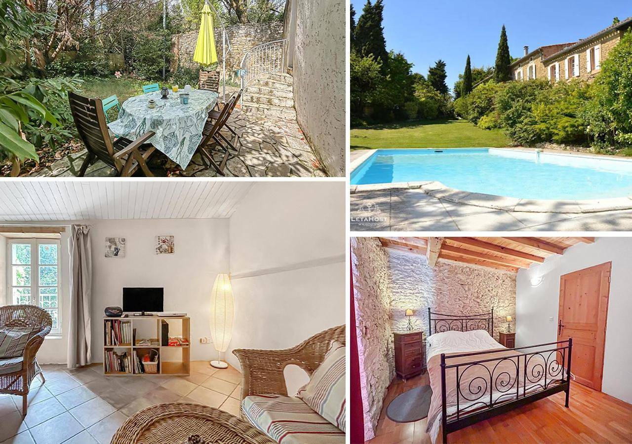 Charme rustique avec jardin privé "Au Pastel" in Soupex, Région de Carcassonne