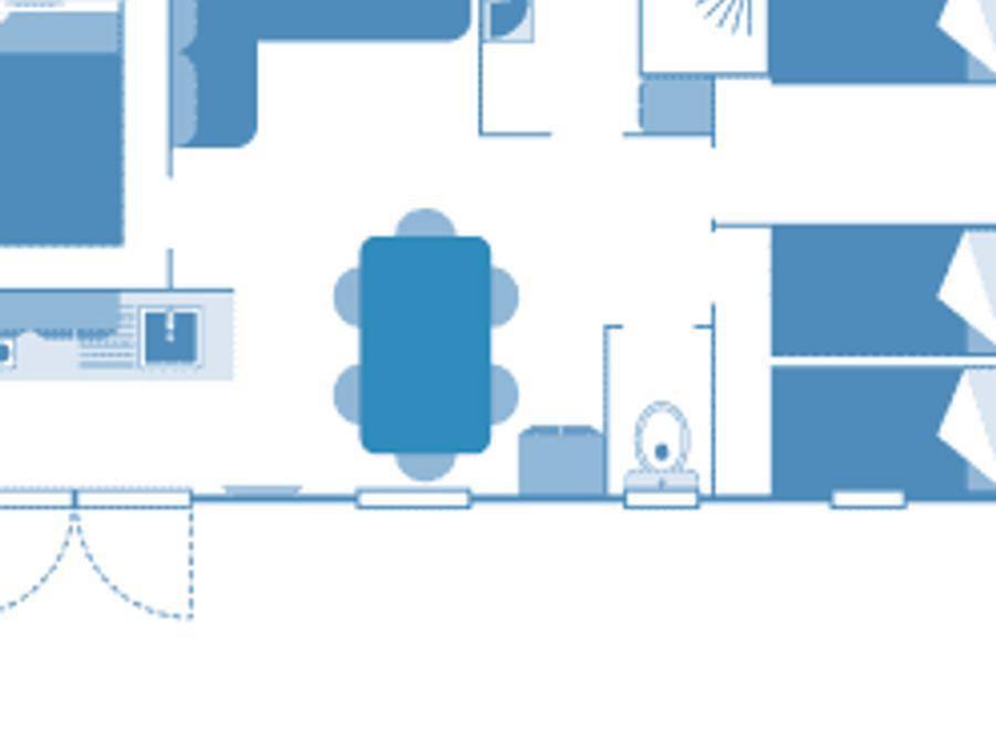 Camping Sandaya Ondres Océan - Mobilhome 6 personas - Cabaña 6p 3ch *** in Ondres, Côte d’Argent