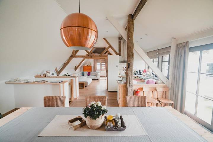 Chambre d’hôte pour 6 personnes, avec Terrasse ainsi que Jardin et Vue à Lochristi