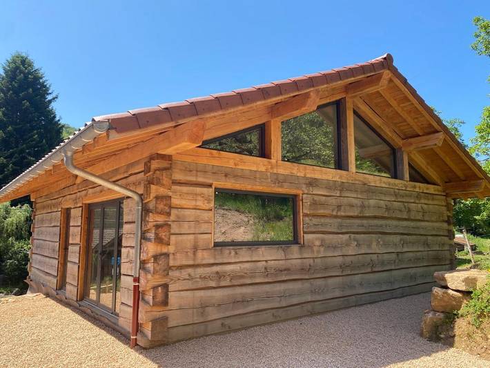 Chalet pour 4 personnes, avec sauna ainsi que jardin et vue