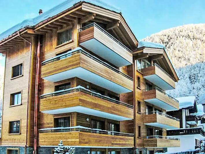 Hütte für 12 Personen, mit Sauna und Balkon in Zermatt
