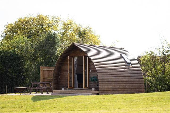 Cabaña de madera para 4 personas, con terraza - 1