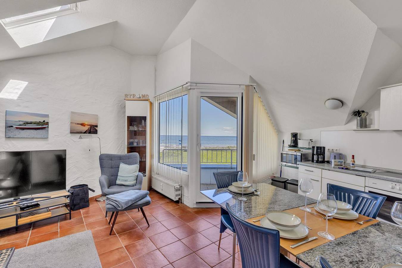 Ganze Wohnung, Kiekut - 2 Balkone, Spielplatz, Aktivraum, Wellnessbereich, Meerblick, Parkplatz in Kronsgaard, Schleswig-Flensburg