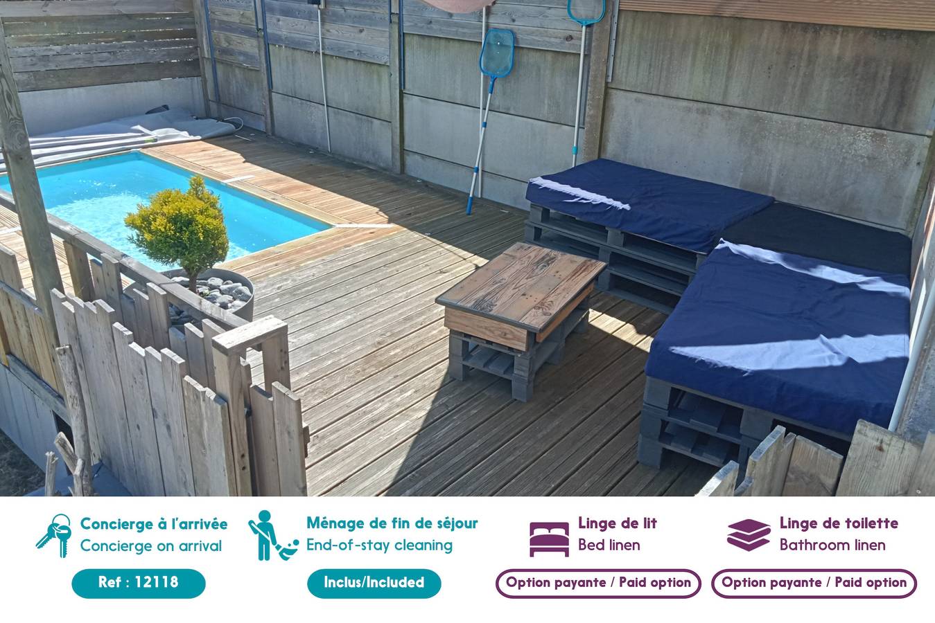 300 m vom Meer entfernt Haus - Kleiner Pool in Pornic, Côte de Jade