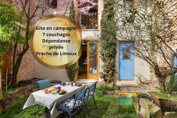Location de vacances pour 6 personnes, avec jardin à Arques (Aude)
