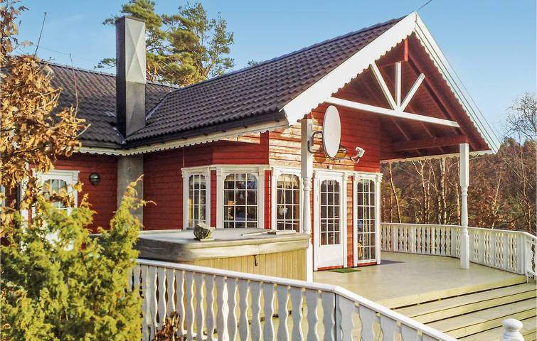 Ferienhaus für 5 Personen, mit Terrasse in Lyngdal