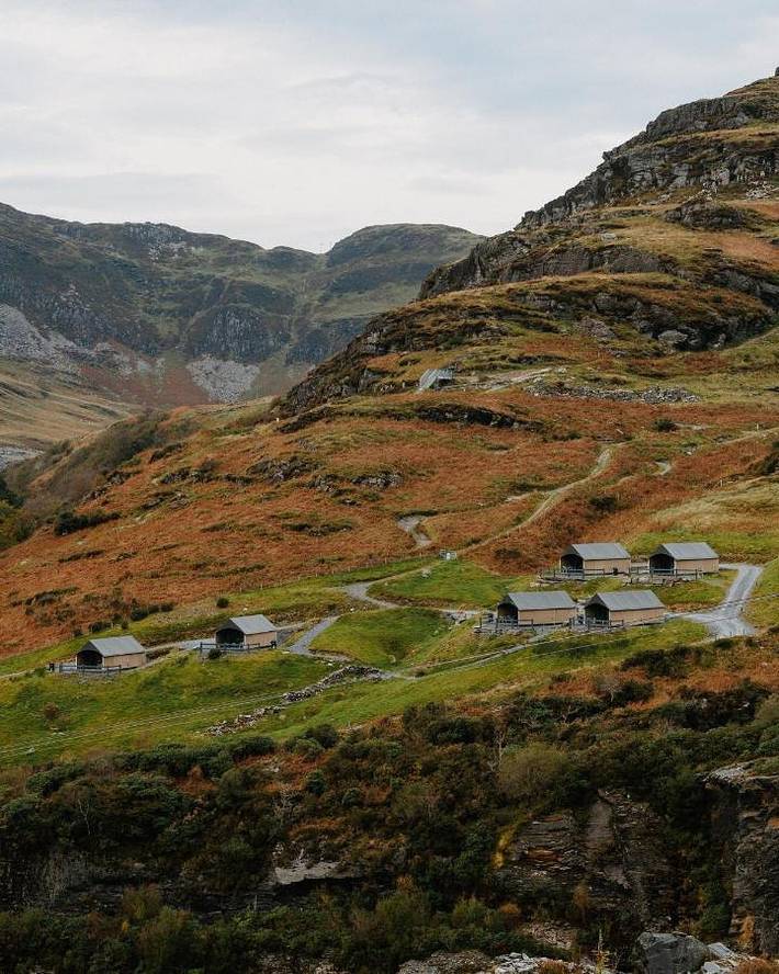 Camping voor 5 personen, met terras en uitzicht in Snowdonia