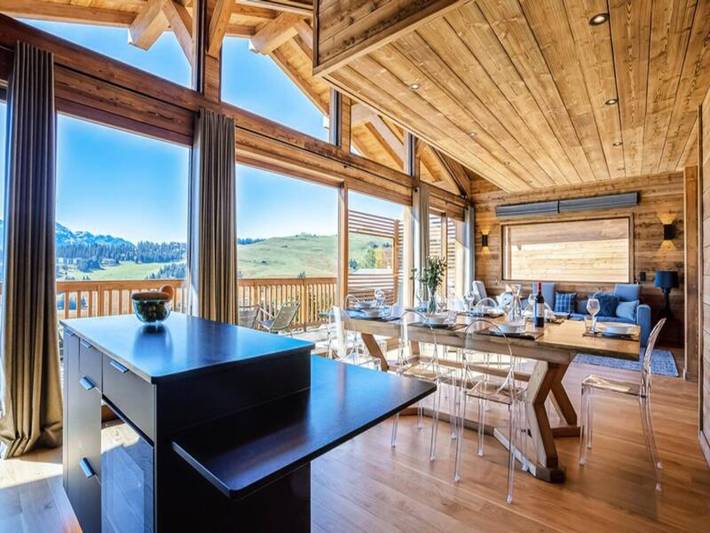 Chalet pour 15 personnes, avec jacuzzi ainsi que jardin et balcon, adapté aux familles à Les Saisies - 4