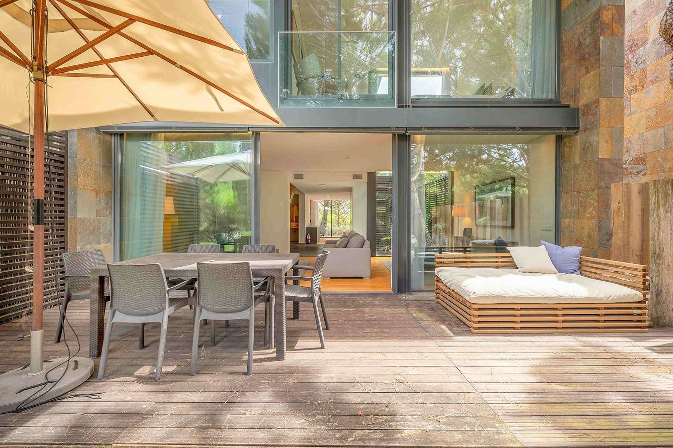 Ferienhaus für 7 Personen mit Balkon in Carvalhal, Costa Alentejana