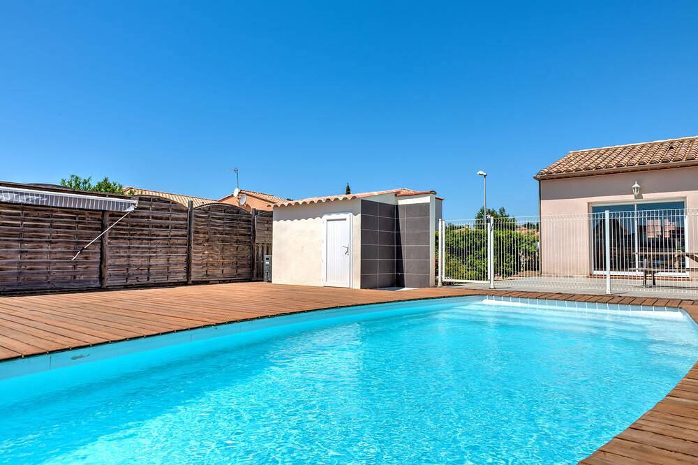La Palme,Languedoc Roussillon <br>Région Occitanie<br>Villa tout confort avec piscine<br> in La Palme, Côte d'Améthyste