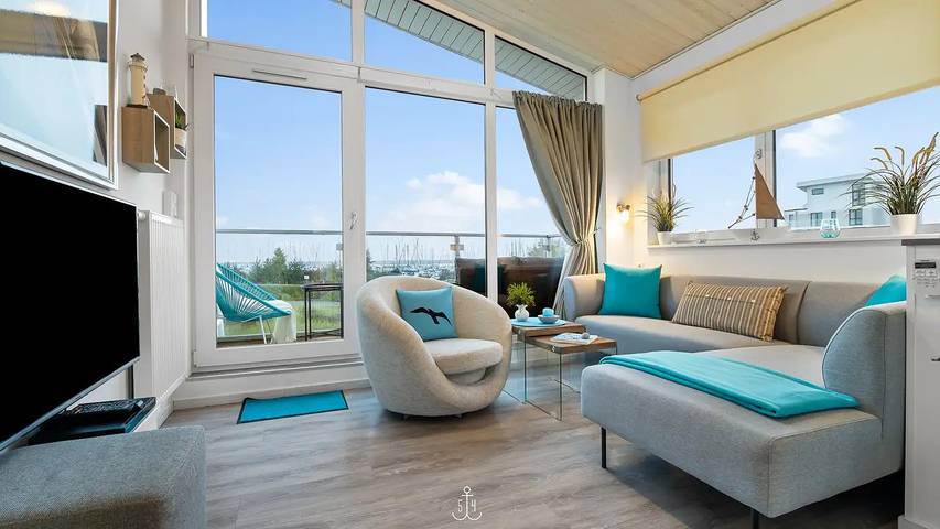 Ferienhaus für 4 Personen, mit Balkon und Garten sowie Sauna an der Kieler Bucht
