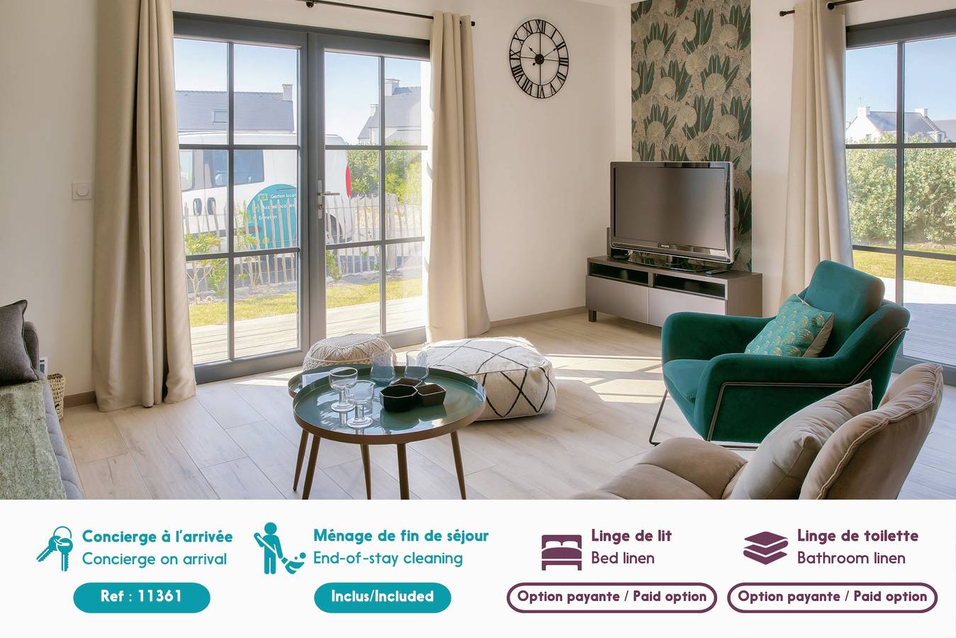 Maison moderne pour 6 - 300m plage de Pors Carn in Penmarch, Côte de Cornouaille