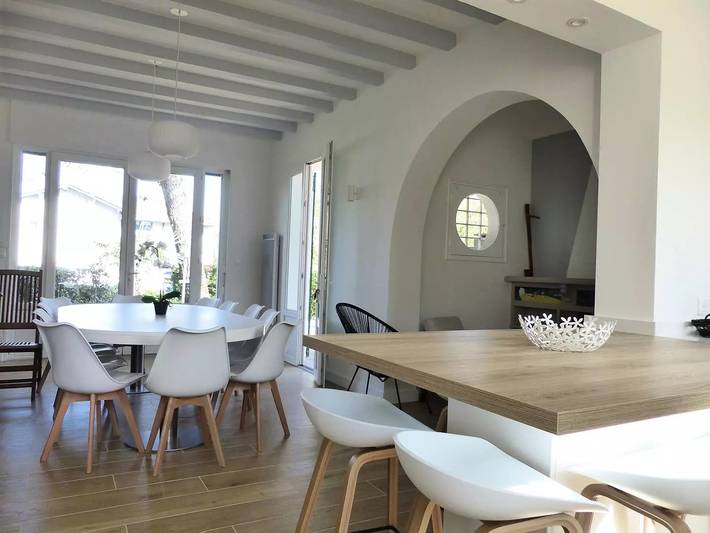 Capbreton. Villa Bakensack mit Terrasse für 12 Personen. Wifi in Capbreton, Côte d’Argent