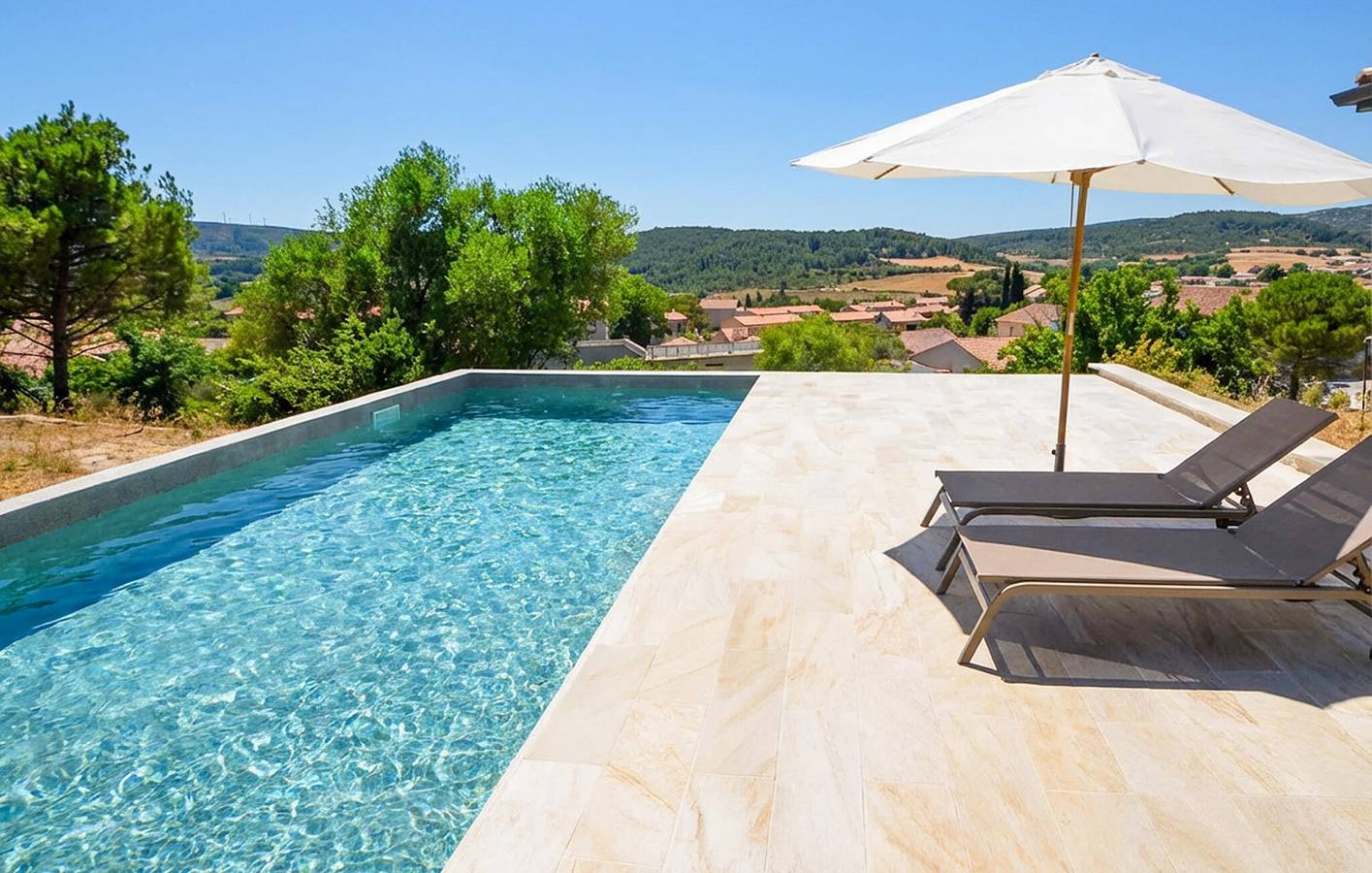 Modernes Apartment mit Pool, Parkplatz und WLAN – 300 m vom Zentrum von Portel-des-Corbières entfernt in Portel-des-Corbières, Mittelmeerküste (Frankreich)