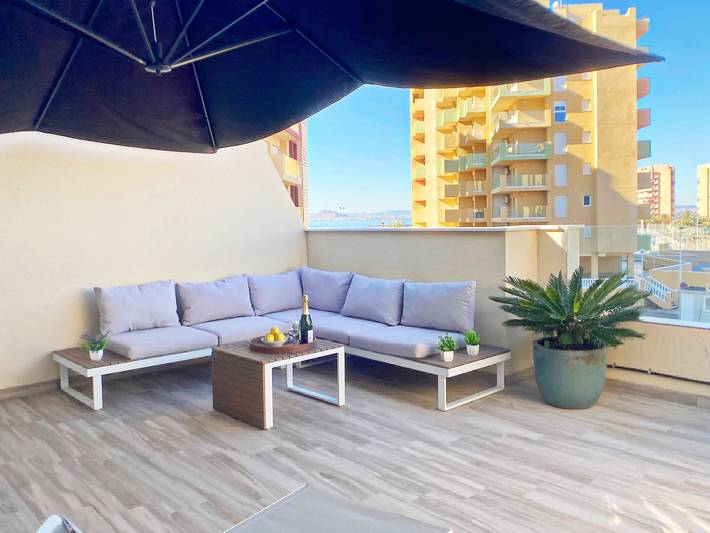 Gîte für 7 Personen, mit Balkon und Terrasse sowie Garten und Kinderpool in La Manga