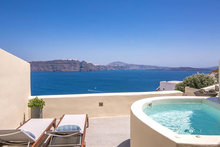 Casa de férias para 2 pessoas, com Varanda e Jacuzzi e ainda Terraço em Oia