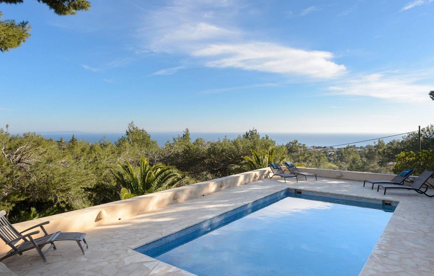 Appartement avec vue sur la mer, avec piscine et terrasse, à 1,5 km de la plage de Ses Boques in Es Cubells, Sant Josep de sa Talaia