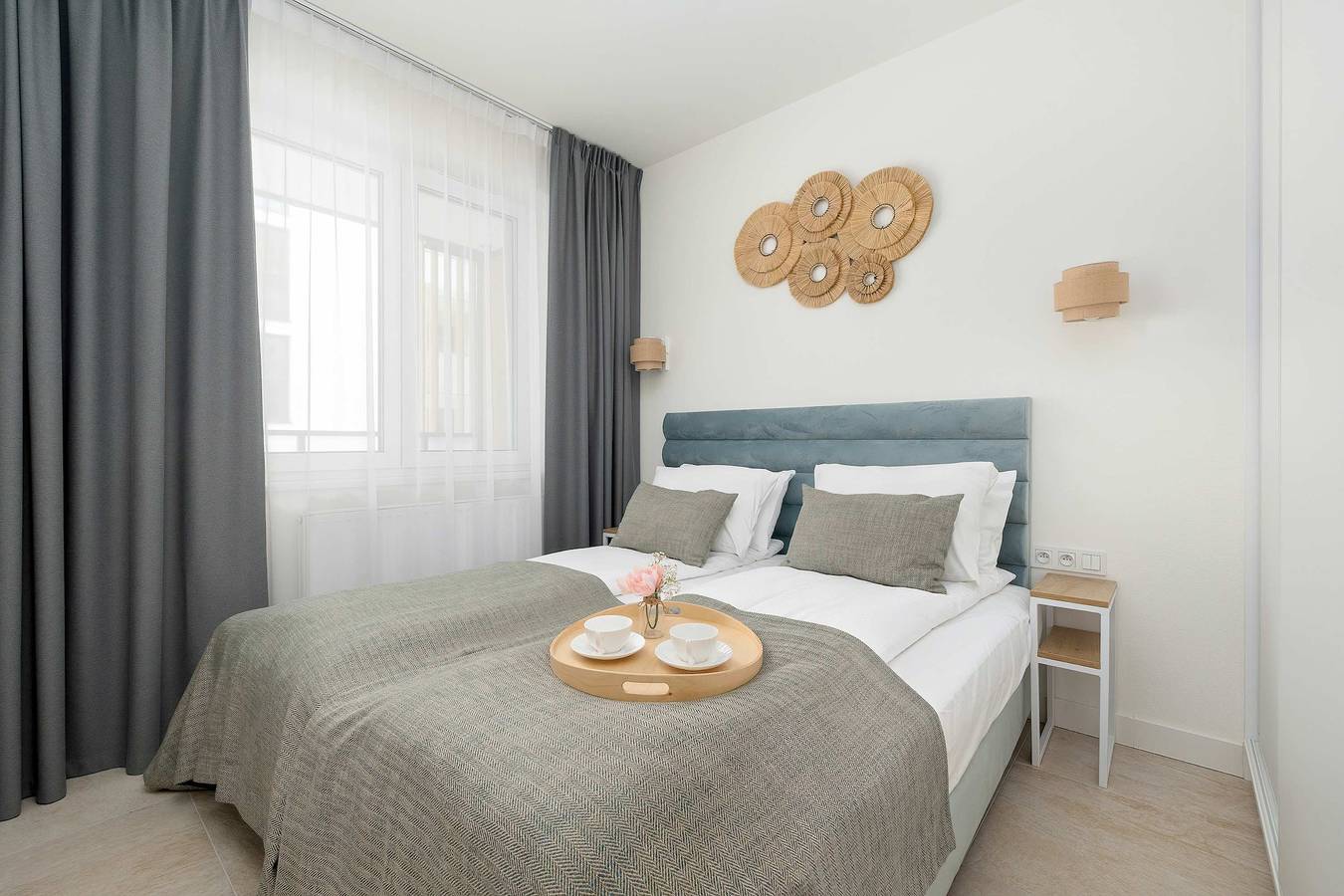 Ganze Wohnung, Ferienwohnung für 4 Personen mit Balkon/Terrasse in Dąbki, Powiat Sławieński