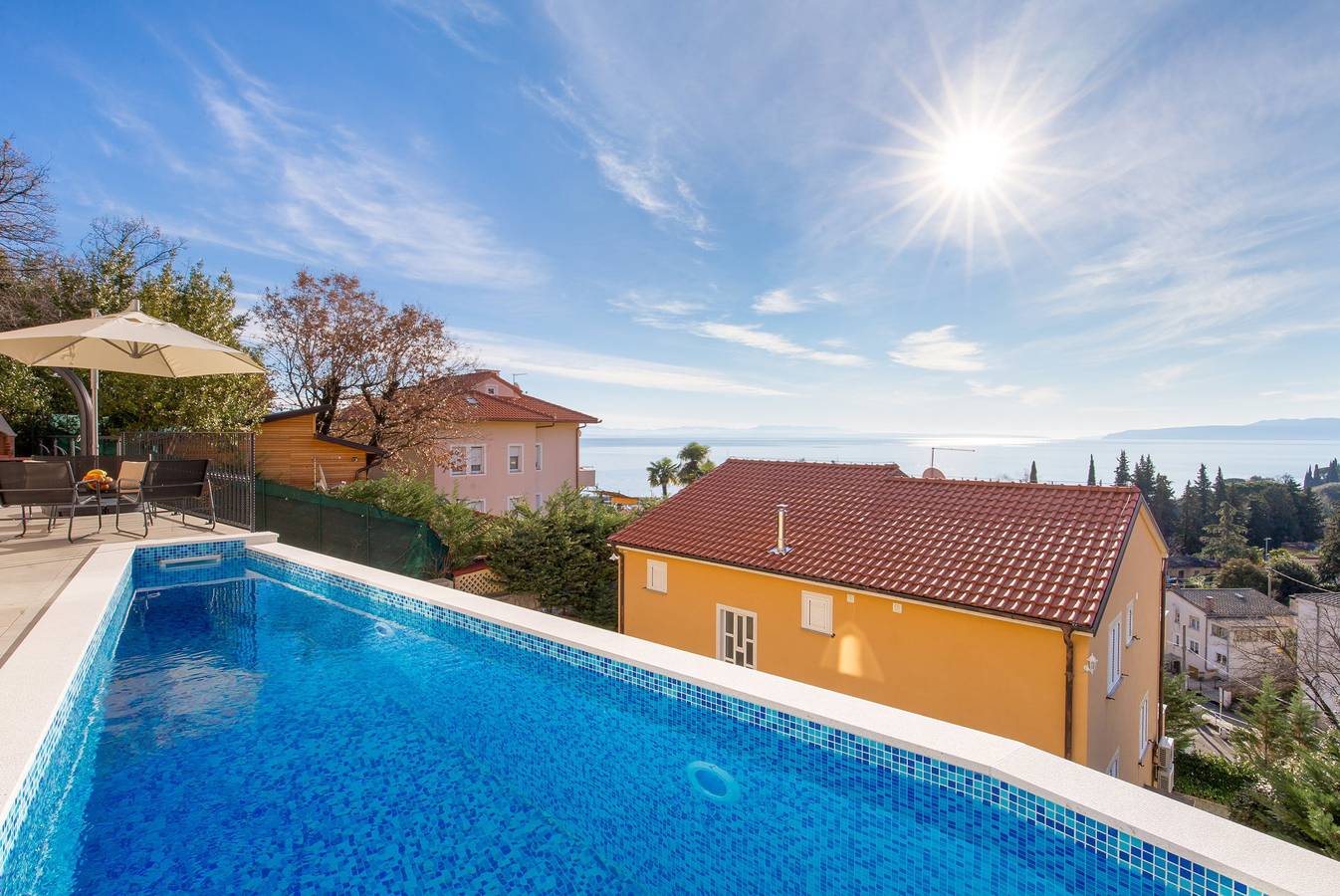 Villa Magic Hill mit Pool in Icici, Opatija Riviera