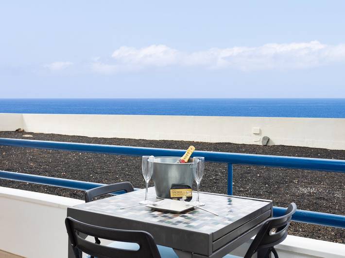 Appartement de vacances pour 3 personnes, avec Balcon et Vue sur l’océan ainsi que Bassin pour enfant et Piscine