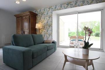 Gîte pour 4 personnes, avec jardin, animaux acceptés à Saint-Lô-d'Ourville