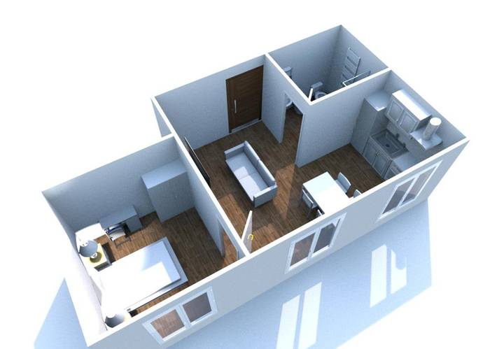 Apartmenthotel für 6 Personen, mit Balkon - 1