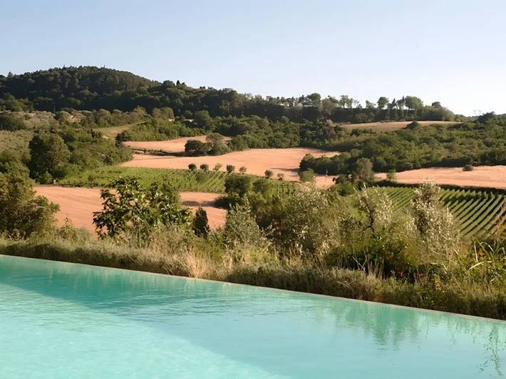 Agriturismo I Borghi - Apartamento Tabacco con piscina en San Gimignano in Pancole, San Gimignano