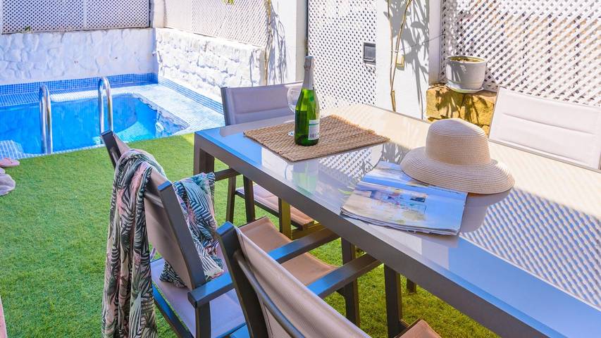 Casa rural para 8 personas, con balcón/terraza y piscina en El Bosque - 3