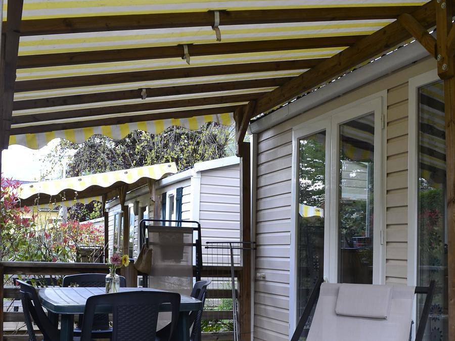 Camping Romanée - la Ferme de la Serraz - Mobile home 6 persons - Comfort 3 bedrooms in Doussard, Parc naturel régional du Massif des Bauges