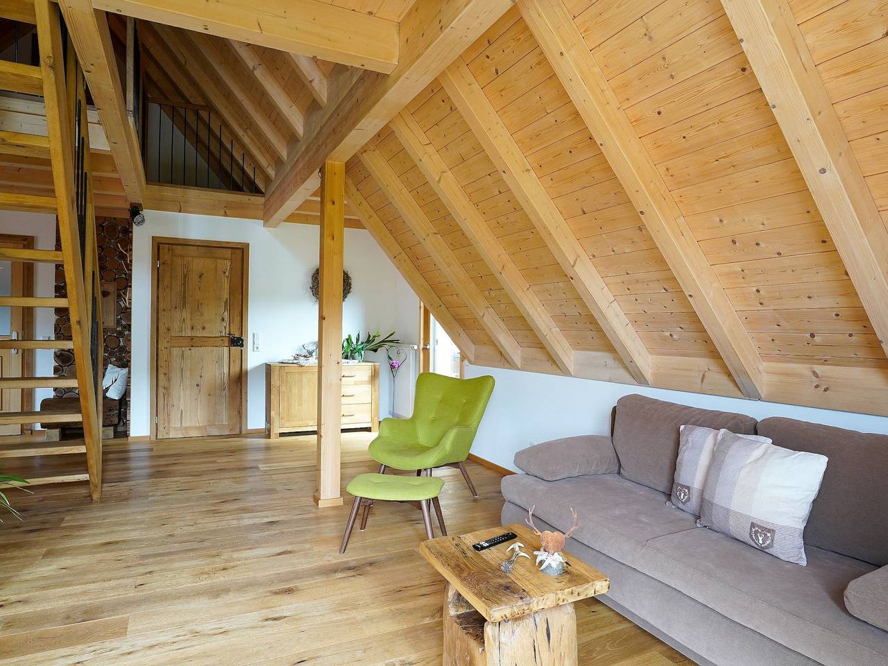 Ganze Wohnung, Ferienwohnung 'Heimatglück 2, Maisonette, 76qm' mit Gemeinschaftsterrasse, Balkon und Wlan in Lautenbach, Mittlerer Schwarzwald