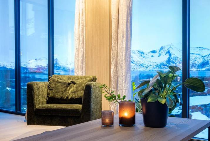 Ferienhaus für 7 Personen, mit Terrasse und Garten sowie Ausblick in Vågan - 4
