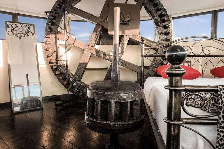 Mythica Tower Mill Villa | Eine historische Windmühle in Rhodos in Ialysos, Rhodos