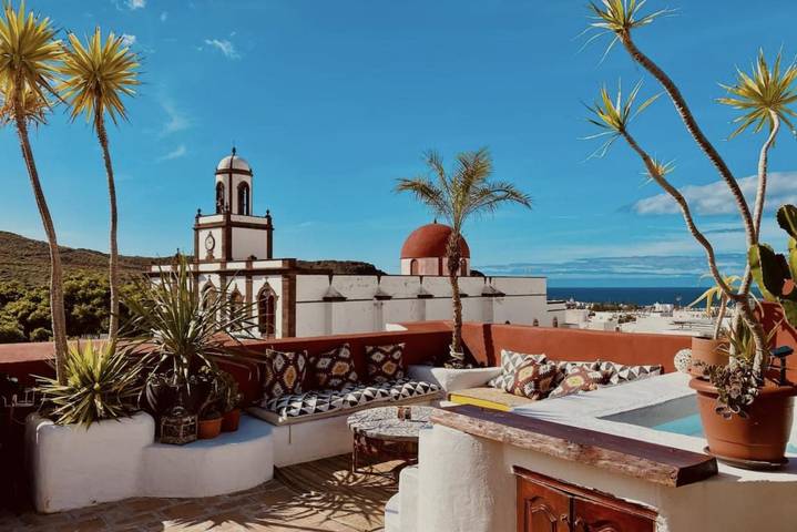 Casa rural para 11 personas, con piscina además de vistas y balcón, Familias con niños en Agaete - 2