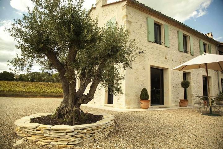 Location de vacances pour 2 personnes, avec Terrasse et Jardin ainsi que Piscine et Vue à Sigalens - 2