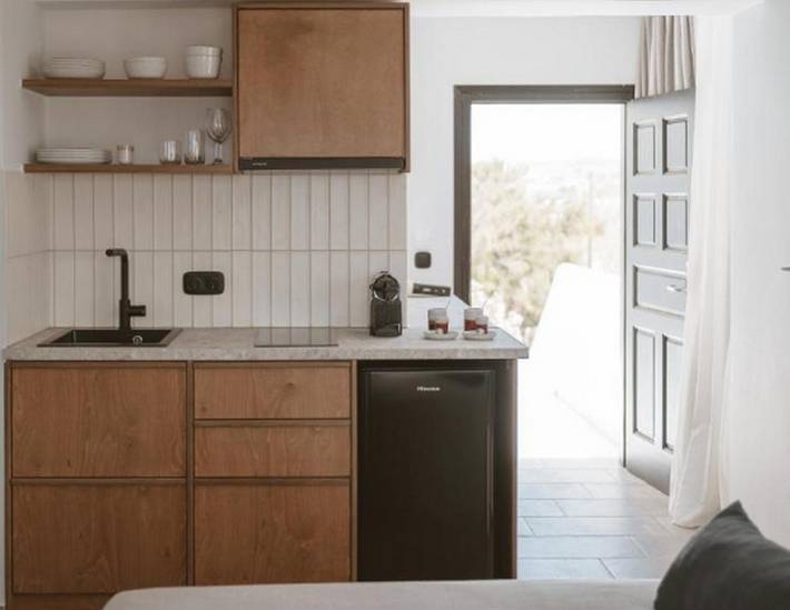 Location de vacances pour 2 personnes, avec Vue sur l’océan ainsi que Balcon et Terrasse dans Agia Anna - 2