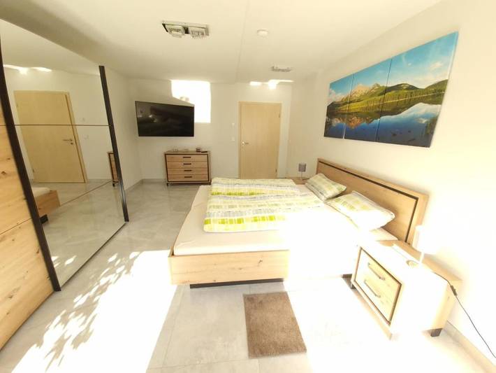 Ferienwohnung für 6 Personen, mit Balkon und Ausblick in Aying