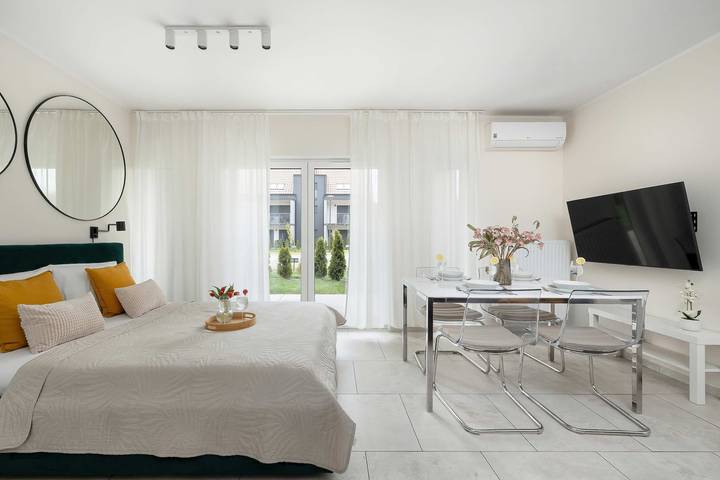 Ganze Ferienwohnung, Ferienwohnung für 4 Personen mit Garten in Niechorze, Powiat gryficki