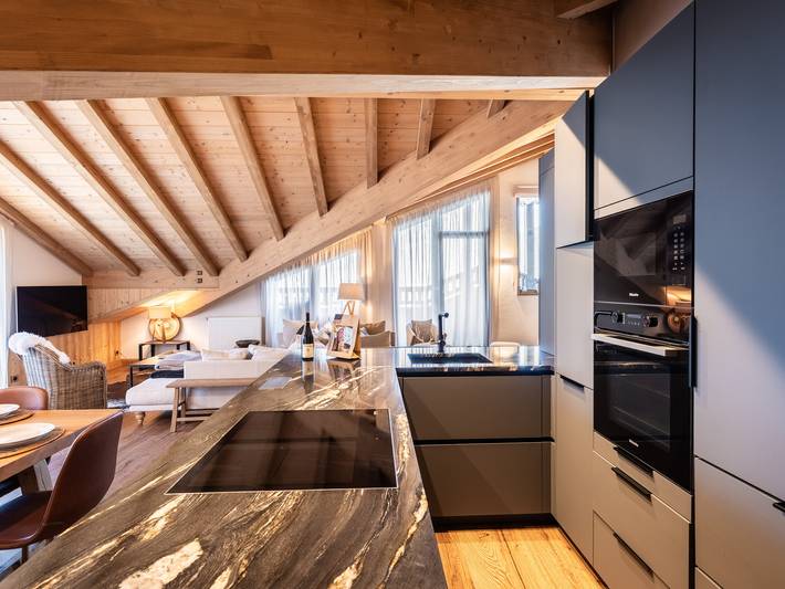 Ganze Wohnung, Wunderschöne 4-Zi. Whg. in Plagne Montalbert mit Kamin, WIFI, Parkplatz & Terrasse in La Plagne, Aime-la-Plagne