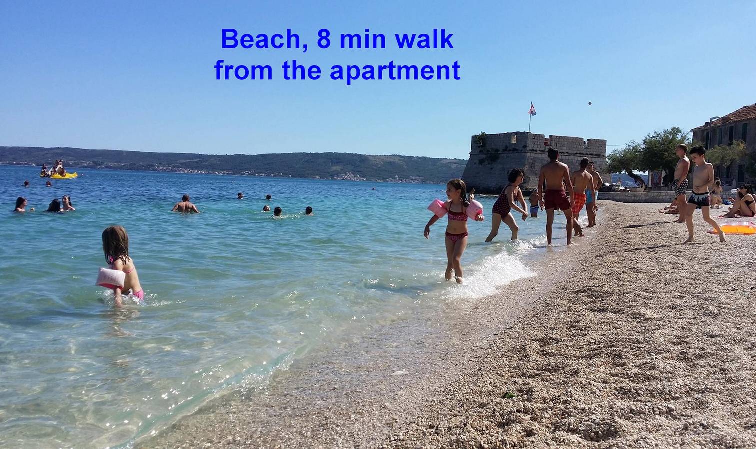 Ganze Ferienwohnung, Ferienwohnung für 4 Personen mit Meerblick in Kastel Novi, Kaštela