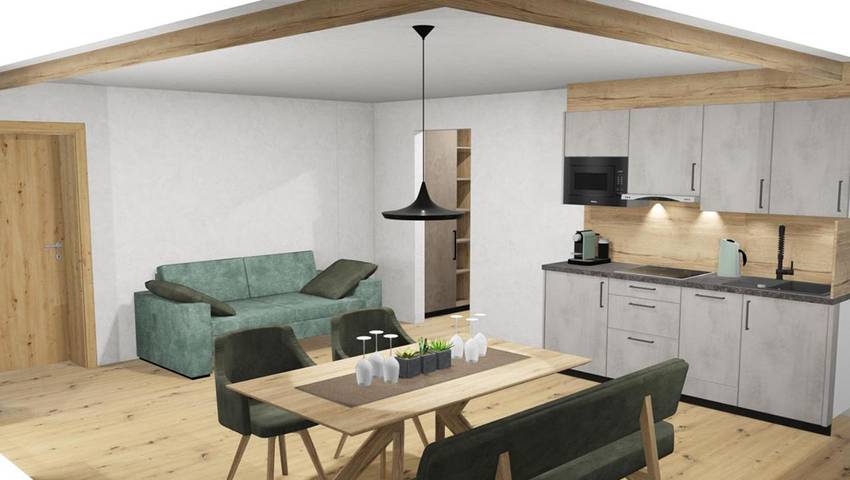 BnB für 4 Personen, mit Sauna und Ausblick sowie Terrasse und Pool, mit Haustier in Nauders