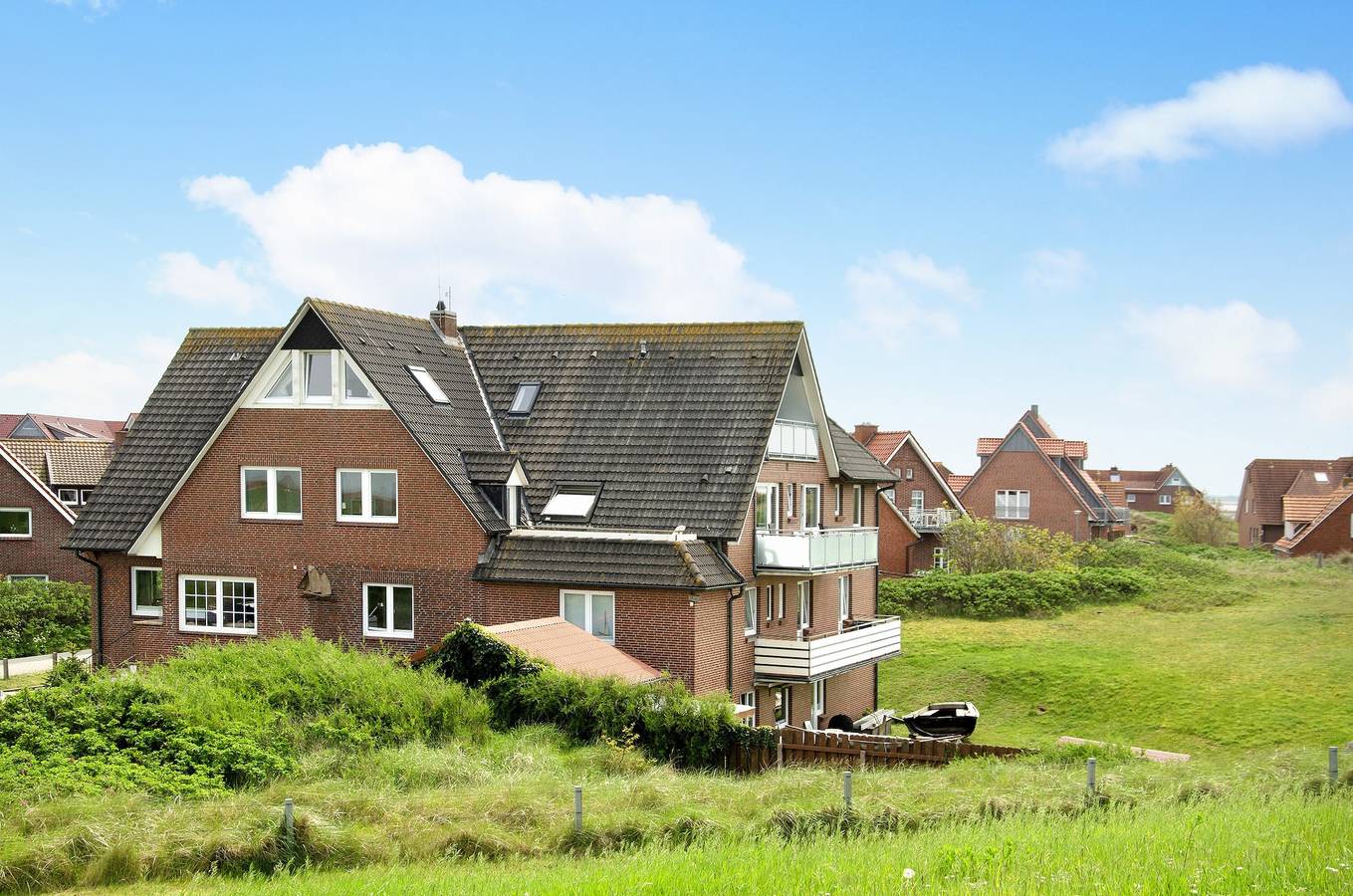 Ganze Wohnung, Ferienwohnung 'Strandhus Uiterst-hörn Utkiek' mit Balkon und Wlan in Baltrum