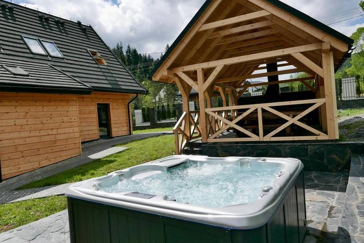 Apartament wakacyjny dla 6 osób, z Taras i Jacuzzi oraz Ogród i Widok w Babiogórski Park Narodowy